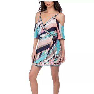 Trina Turk ELECTRIC WAVE Tunic Swim Cover Dress